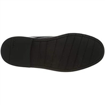 Zapatos Escolares Con Cordones Para Jóvenes Scala Loop De Cuero Negro Para Hombre Clarks