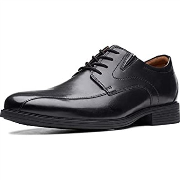 Clarks Cuero Negro Hombres Whiddon Pace Oxford