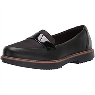 Mocasines De Mujer Clarks Raisie Arlie De Piel Negra Textil Combi