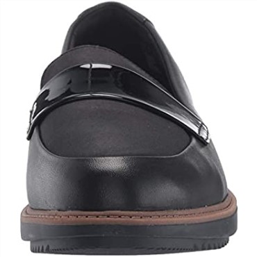 Mocasines De Mujer Clarks Raisie Arlie De Piel Negra Textil Combi