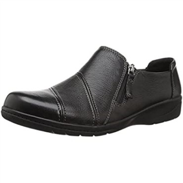 Mocasines De Mujer Clarks Cheyn Clay De Piel Negra