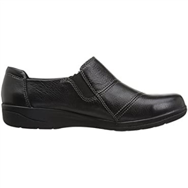Mocasines De Mujer Clarks Cheyn Clay De Piel Negra