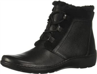 Botines Clarks Cora Chai De Mujer En Piel Negra