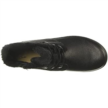 Botines Clarks Cora Chai De Mujer En Piel Negra