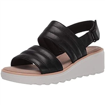 Sandalia Mujer Clarks Jillian F Low En Piel Negra