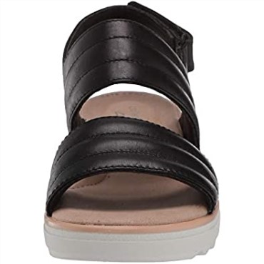 Sandalia Mujer Clarks Jillian F Low En Piel Negra