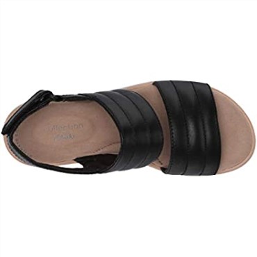 Sandalia Mujer Clarks Jillian F Low En Piel Negra
