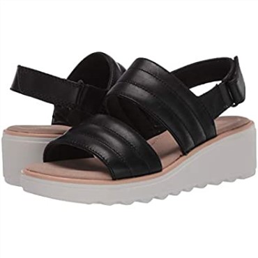 Sandalia Mujer Clarks Jillian F Low En Piel Negra