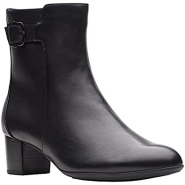 Botas Clarks Linnae Up Mujer En Piel Negra