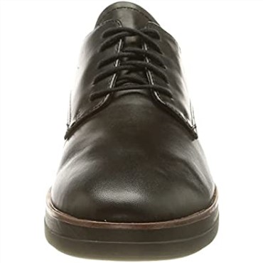Clarks Mujer De Cuero Negro Shayllace Oxford