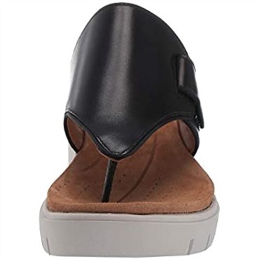 Sandalias De Mujer Clarks Un Karely Dew Sling Back En Piel Negra