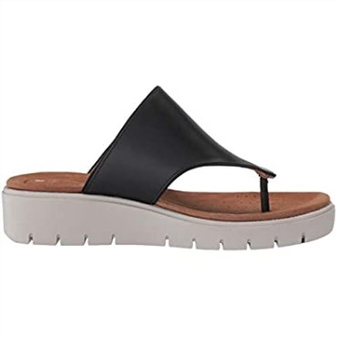 Sandalias De Mujer Clarks Un Karely Dew Sling Back En Piel Negra
