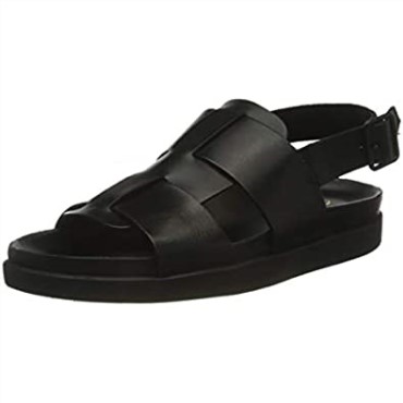 Sandalia Negra Con Tiras Para Hombre Clarks