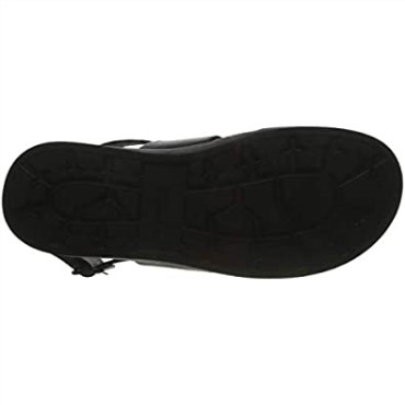 Sandalia Negra Con Tiras Para Hombre Clarks
