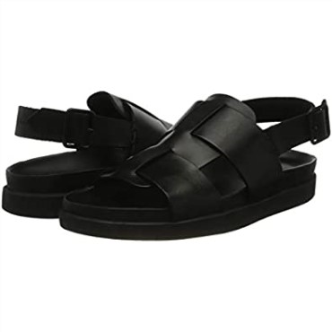 Sandalia Negra Con Tiras Para Hombre Clarks