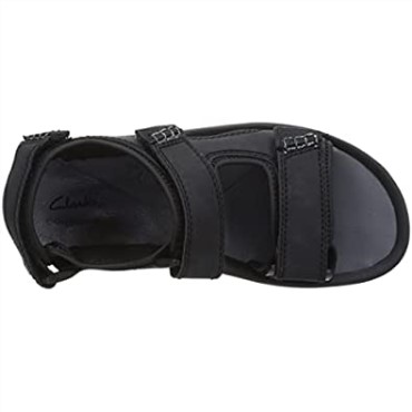 Sandalia Negra Clarks Wesley Bay Hombre