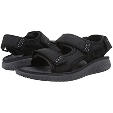 Sandalia Negra Clarks Wesley Bay Hombre