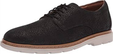 Zapatos Bajos Clarks Nubuck Negro Para Hombre Lug Lite