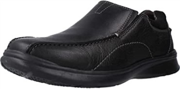 Mocasines Negros Clarks Oily Lea Cotrell Para Hombre