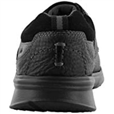 Mocasines Northam Para Hombre De Cuero Negro Aceitoso Clarks