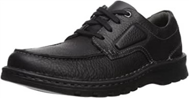 Mocasines Vanek De Hombre De Cuero Negro Aceitoso Clarks