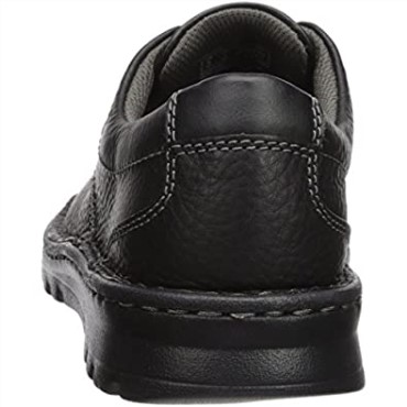 Mocasines Vanek De Hombre De Cuero Negro Aceitoso Clarks