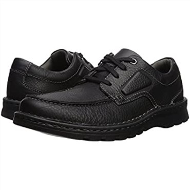 Mocasines Vanek De Hombre De Cuero Negro Aceitoso Clarks