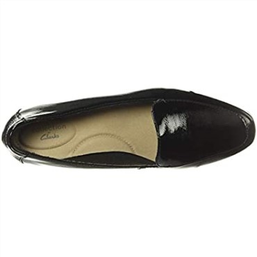 Mocasines Clarks Juliet Lora De Charol Negro Para Mujer
