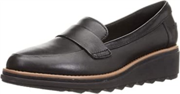 Mocasines De Mujer Clarks Black Soft Sharon Gracie