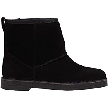 Bota De Día Drafty Para Mujer De Ante Negro Clarks