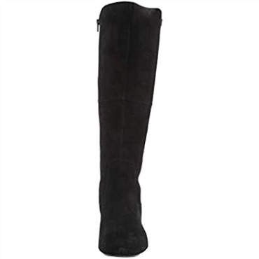 Botas Hasta La Rodilla De Pantorrilla Ancha Marilyn Abby Para Mujer De Ante Negro Clarks
