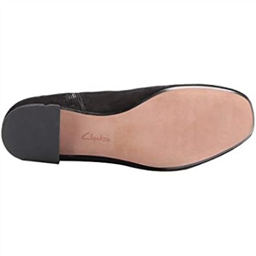 Botas Hasta La Rodilla De Pantorrilla Ancha Marilyn Abby Para Mujer De Ante Negro Clarks