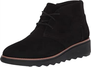 Botines Clarks De Mujer En Ante Negro Sharon Hop