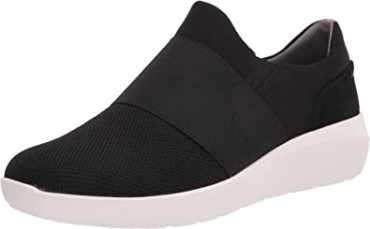 Sneaker De Mujer Clarks Kayleigh Band De Textil Negro