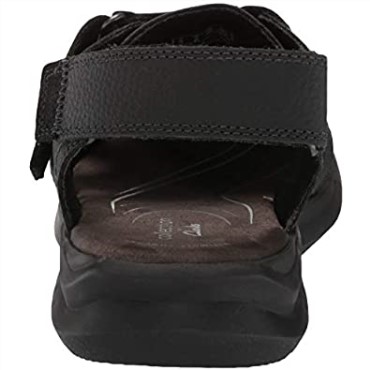 Sandalias De Pescador Clarks Black Tumbled Leather Para Hombre Hapsford Cove