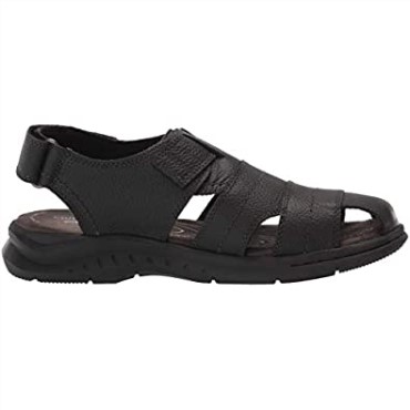 Sandalias De Pescador Clarks Black Tumbled Leather Para Hombre Hapsford Cove