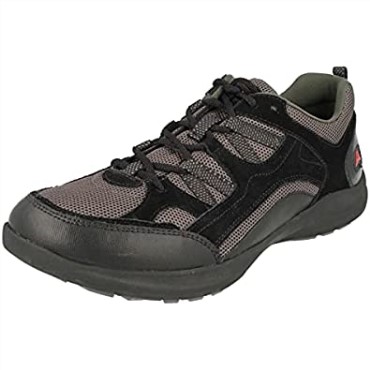 Clarks Black Wave Vista Zapatos De Ante Negro