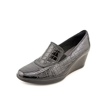 Zapatos Malla Negra Con Cuña Tacón Clarks