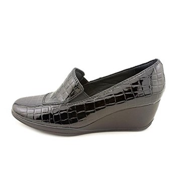 Zapatos Malla Negra Con Cuña Tacón Clarks