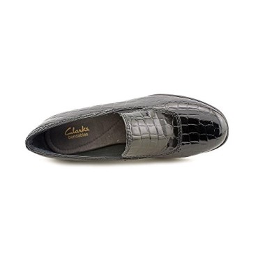 Zapatos Malla Negra Con Cuña Tacón Clarks