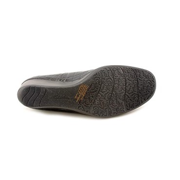 Zapatos Malla Negra Con Cuña Tacón Clarks
