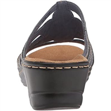 Sandalia Lexi Myrtle Mujer Clarks Azul Gris Piel