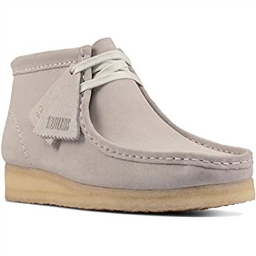 Zapatos Derby Wallabee De Mujer Clarks Blue Gris De Ante