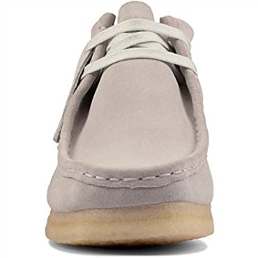 Zapatos Derby Wallabee De Mujer Clarks Blue Gris De Ante