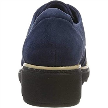 Clarks Blue Navy Suede Navy Suede Mujer Sharon Noel Derbys