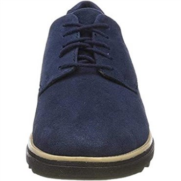 Clarks Blue Navy Suede Navy Suede Mujer Sharon Noel Derbys