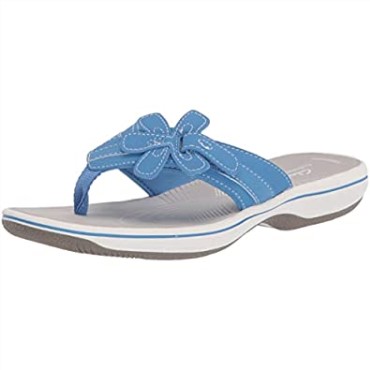 Chanclas De Mujer Clarks Azul Sintético Brinkley Flora