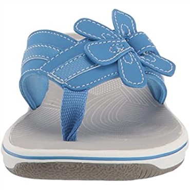 Chanclas De Mujer Clarks Azul Sintético Brinkley Flora