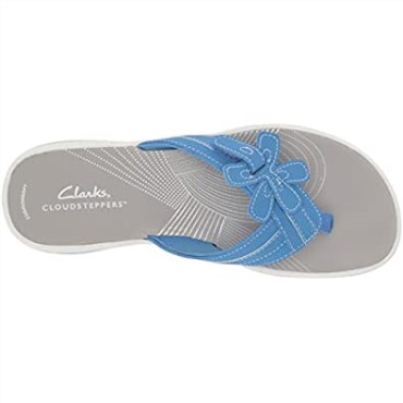 Chanclas De Mujer Clarks Azul Sintético Brinkley Flora