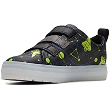 Zapatillas Clarks Niño Flare Cosmo K Negro Combi